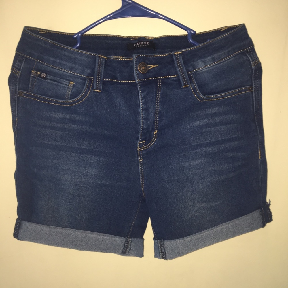 Size four jean shorts medium length